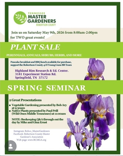 Robertson County Plant Sale